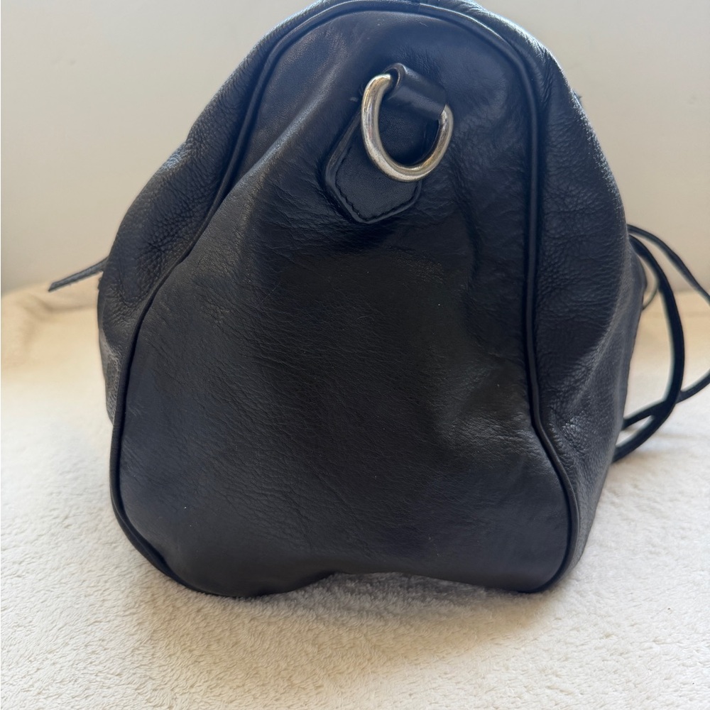 Zidag & Voltaire Leather Zip-Accent Satchel Bag - Picture 4 of 8